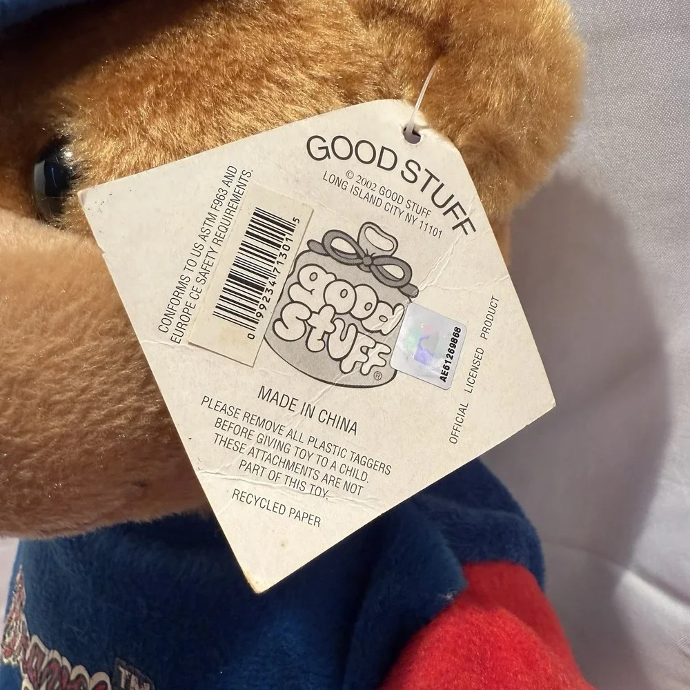 Major League Good Stuff Phillies Bear 2002 Plush with Tag Stuffed Animal